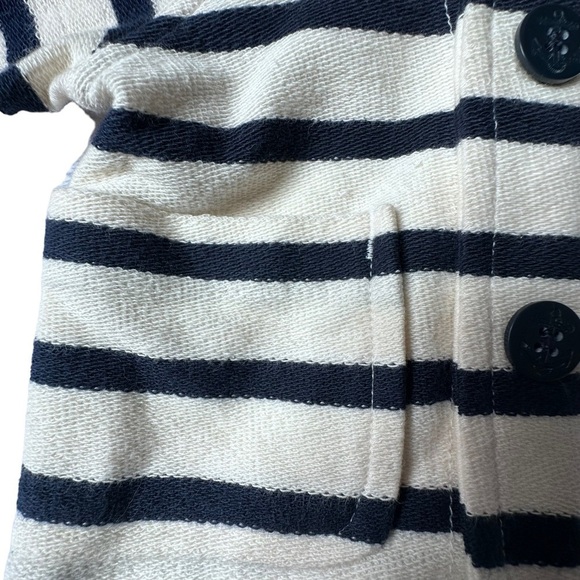 Baby GAP Stripe Button Up Jacket with Hood Size 3-6 Months - Picture 9 of 11